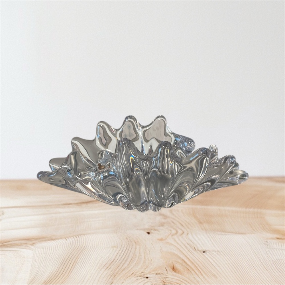 COFRAC Crystal Glass Decorative Splash Bowl